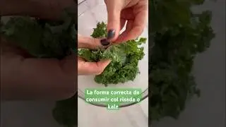 LA FORMA CORRECTA DE CONSUMIR COL RISADA O KALE #brsaludable #hojasverdes #antioxidants #recetas