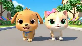 Dutch | Pootafdrukken op het trottoir | The Paw Prints on the Pavement | kids song