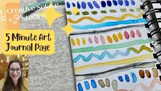 5 Minute Art Journal✨quick art journal watercolor sampler✨