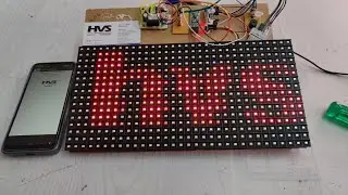 Voice Based LED notice Board using P10 LED modules Arduino Nano