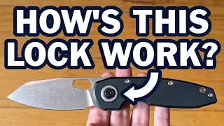Совершенно новый механизм замка! - Vosteed Ankylo - Обзор мелких деталей - Нож EDC V-Anchor с кнопкой блокировки