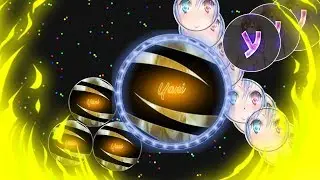 INSANE UNEXPECTED DOUBLE SPLIT ! / CRAZY POPSPLIT - (gota.io + dual-agar)