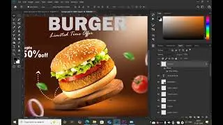How To Create an Amazing Burger Poster Design & Photoshop |Poster| |poster design in photoshop