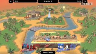 [Smash 4] Croi (Duck Hunt Dog/Lucario) vs Curly (Mega Man+)