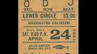 Old concert tickets 1965 - 1982