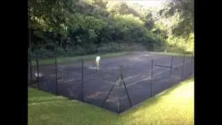 West Midlands Tennis Courts Relining Installation
