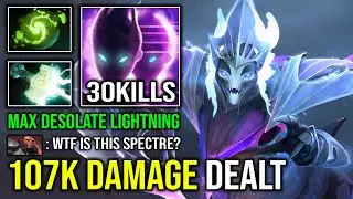 WTF 107K TOTAL DAMAGE Max Desolate Right Click Unlimited Lightning Max Atk Speed Spectre Dota 2