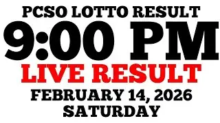 Lotto Result Today 9:00 PM Draw February 14, 2026 Saturday PCSO LIVE Result