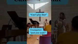 Trumpeter Jo Harris blows Bach to Baby audience away when she plays a plastic tube and funnel!