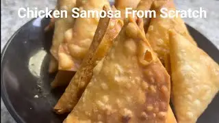 How to Fold Samosa| Perfect Triangle Shape Samosa| Chicken Samosa| Samosa Making