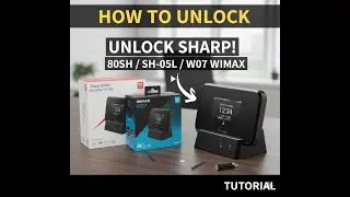 how to unlock docomo sharp sh-05L W07 and 809sh sharp N-01H N-01J