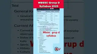 wb ssc grup d syllabus.....#yt #wbssc #syllabus #trendingshorts