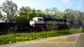 JTR Bricks Railfanning Erie, Pa (including 2 PRLX Former BN's & 2 B&P Engines)