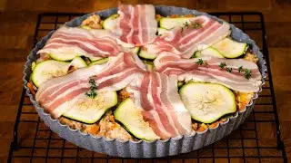 Nimm Speck, Zucchini und 2 Eier! Hunderte Male leckerer als Pizza! Abendessen in 10 Minuten!