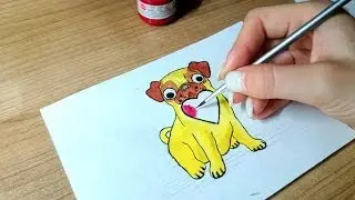 Ink Drawing: Pug- Speed Draw | JosYMovieS
