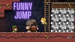 Spelunky 2 Funny Quillback Jump