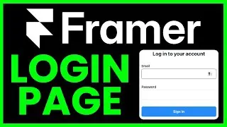 How To MAKE A LOGIN PAGE In Framer (QUICK & EASY) 2026