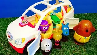 HEY DUGGEE Toys Fisher Price Car Ride Toy Cars Playing Video Compilation