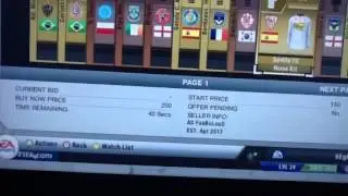 FIFA 13 GOOD trading method on U.T. (Live)