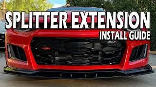 Camaro 17-24 ZL1 Splitter Extension Install | ZL1 Addons