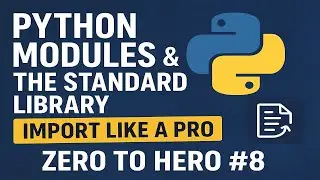 Python Modules & The Standard Library | Import Like a Pro 🐍 Zero to Hero #8