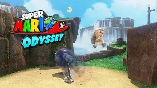 Super Mario Odyssey - Cascade Kingdom - Above a High Cliff - #11/880 - 100% Walkthrough