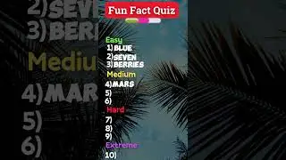 10 fast trivia questions in 60secs! How many can you get? Comment your score! #FactQuiz #Shorts