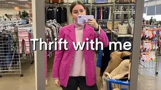 Thrift with me - thrifting quality over quantity