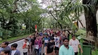 Massive Protest against #Feehike 2022 in #IITB by #PhD and #Mtech students