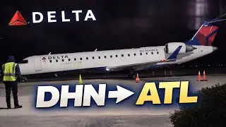 DOTHAN to ATLANTA | Flying Delta&rsquo;s CRJ-700 | COMFORT+ | FLIGHT REVIEW | DHN-ATL |