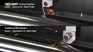 SFeedUp TClamp Demo - Hardened Tool Steel AISI D2 (HRC 60)