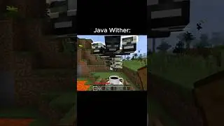 Minecraft bedrock vs Java withers #minecraft #minecraftshorts #minecraftmemes #shorts #funny #fyp