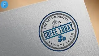 Professional coffee today logo design on pixellab[Vandy Design]