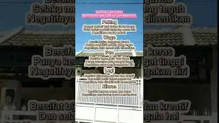 Watak laki laki berdasar wetonnya #weton#primbon#watak#neptu#harilahir#pasaranjawa