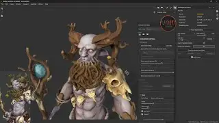 Druid Creature texturing in Substance Painter part-1