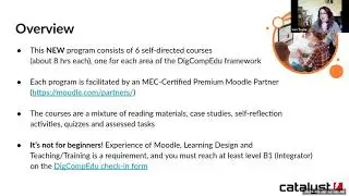 MoodleMunch Buffet- Sam Taylor- Introduction to the  Moodle Educator Certification Program