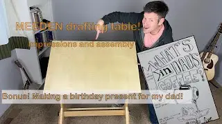 MEEDEN drafting table! Review and setup
