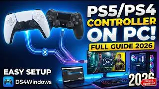 How To Connect PS5/PS4 Controller To PC Using DS4Windows - Full Guide 2026