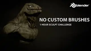 Speed Sculpting with ONLY Default Tools | Blender Timelapse (Creature Concept)