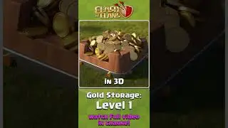 Clash of clans in 3D ~ Gold Storage. Watch Full video in channel #clashofclans