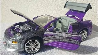 2003 Mitsubishi Eclipse Spyder GTS ERTL 2 Fast 2 Furious 1/18 Roman Pearce