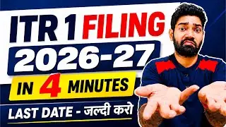 ITR Filing 2026-27 in 4 Minutes ⚡ New Income Tax e-Filing Portal | Step-by-Step Guide