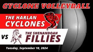 HCHS Cyclone Volleyball - Harlan vs Shenandoah - 9/10/24