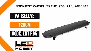 Varselbjelke 120cm ECE R65, R10, SAE J845 m/ CRUISE