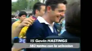 1995 Entrevista post partido Gavin Hastings & Daniel Saenz
