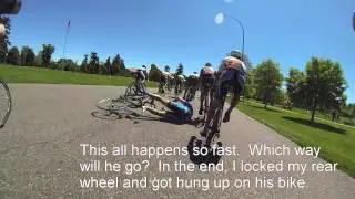 2015 City Park Criterium last lap crash 40+ Cat. 4's