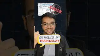 21 Get Train Refund for Delayed Train 🚂 #shorts #train #refund