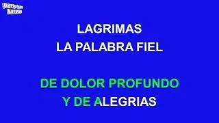 Lagrimas karaoke jose jose