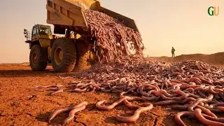 Australia BURIED 50 MILLION EARTHWORMS In DEAD Mining Land &mdash; 2 Years Later, Crops Grew 10 FEET TALL
