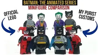 LEGO Batman: The Animated Series CUSTOM vs OFFICIAL Minifigure Comparison